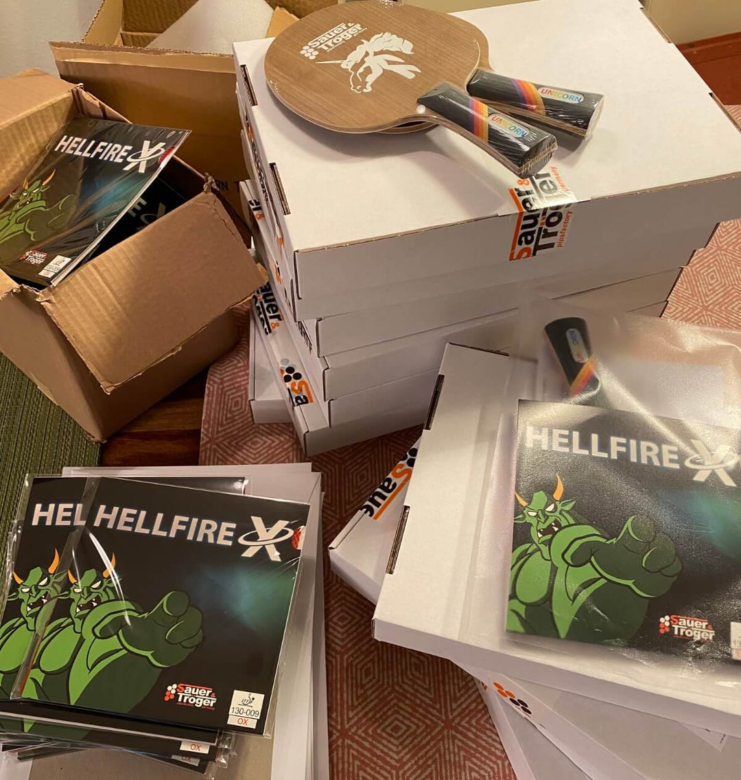 Hellfire X_Unicorn Auslieferung Beläge und Hölzer
