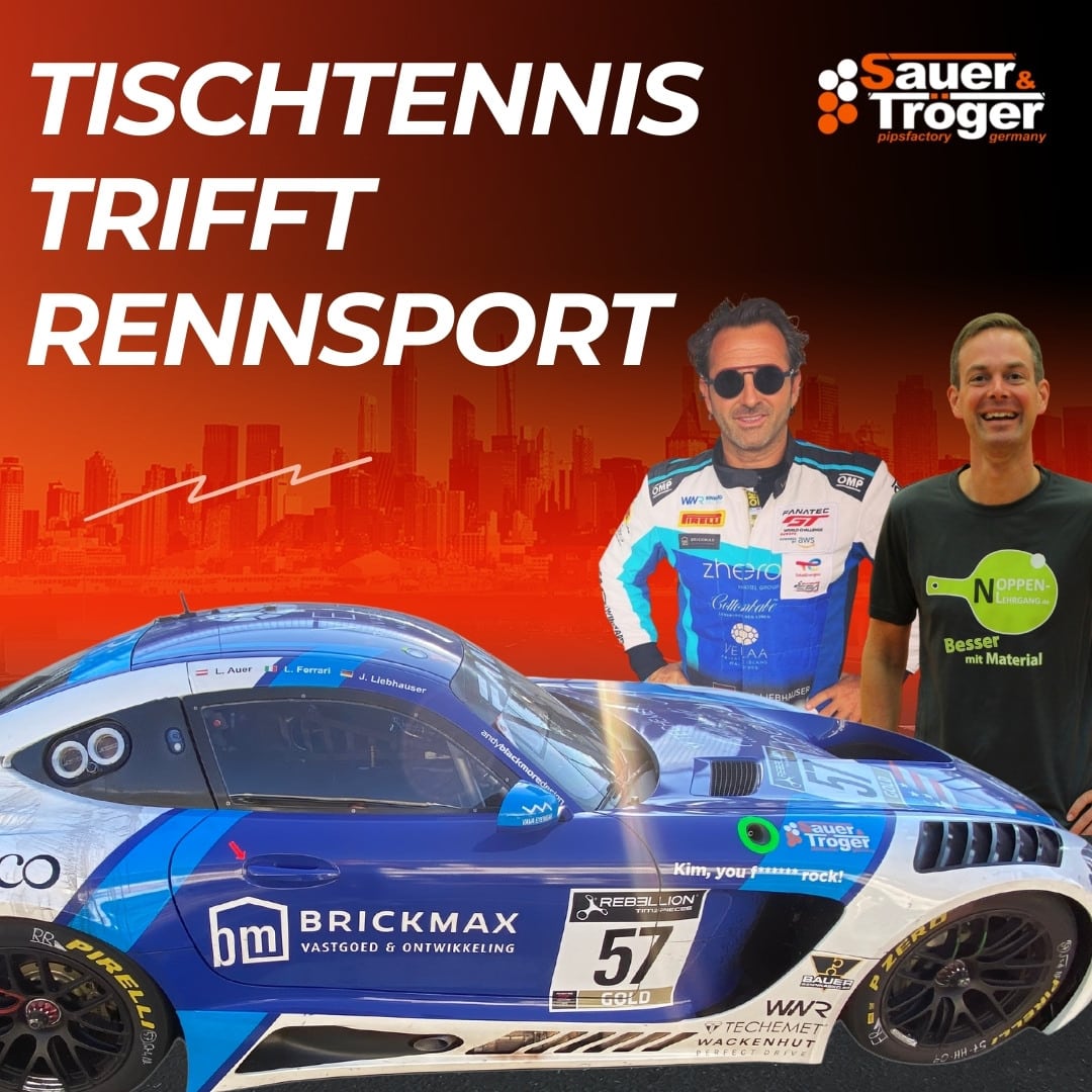 Sauer & Tröger Tischtennis Lange Noppen Rennsport Hockenheimring