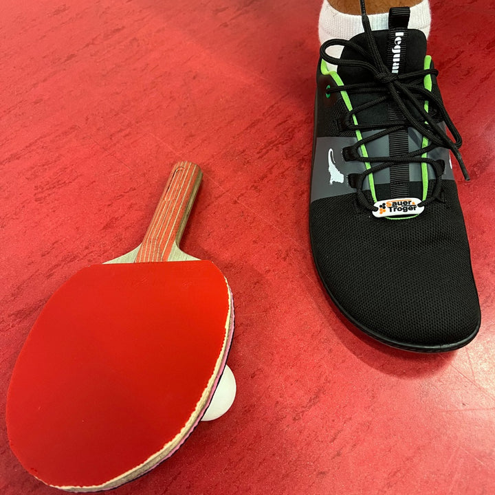 Spinwyn black - table tennis barefoot shoe | SPECIAL EDITION | Leguano x Sauer & Tröger