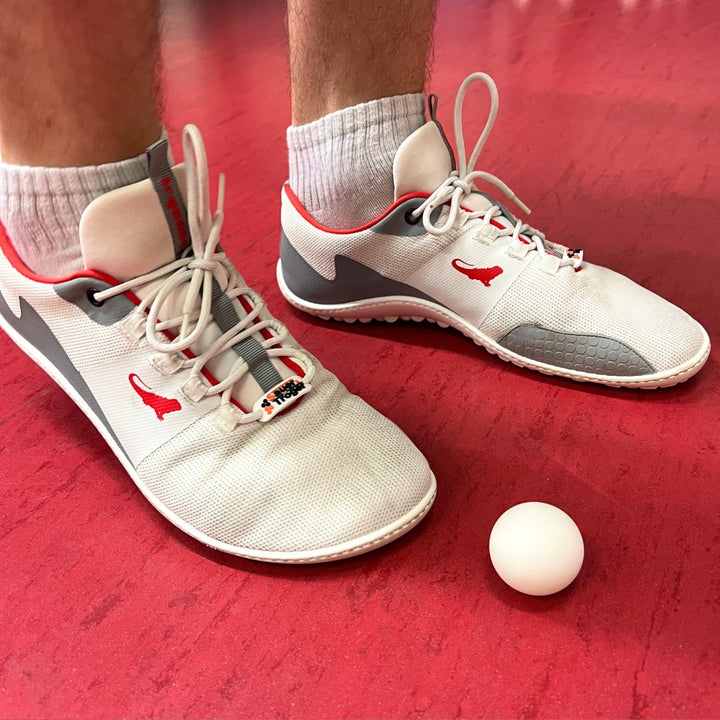 Spinwyn white - table tennis barefoot shoe | SPECIAL EDITION | Leguano x Sauer & Tröger
