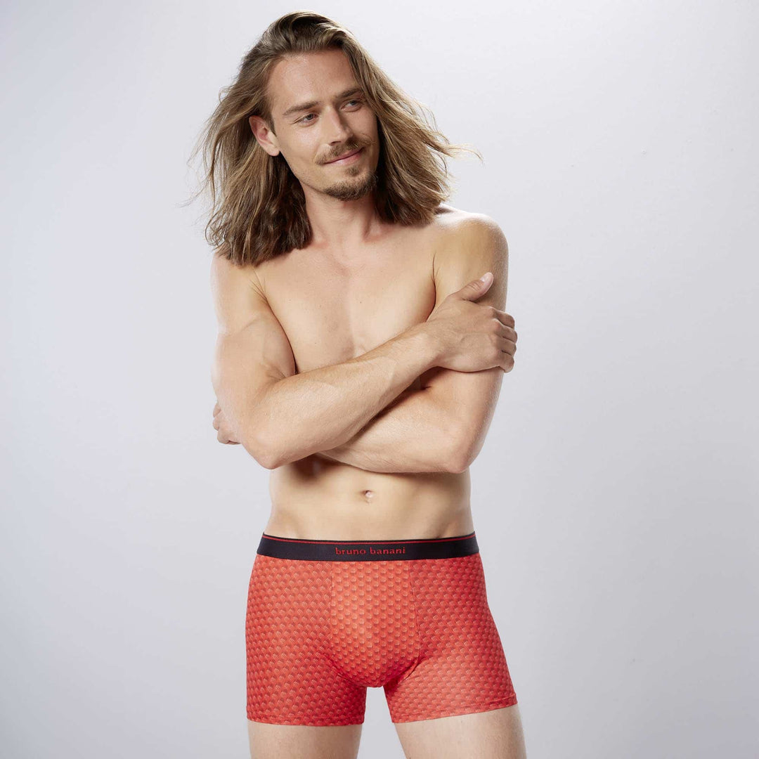 Pimpled underpants red/black