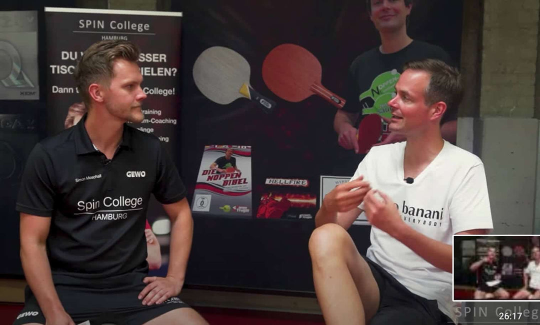 Tischtennis Noppen Interview Sebastian Sauer und Simon Moschall