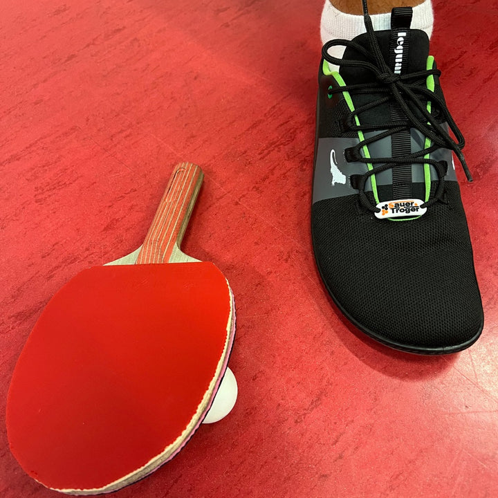 Spinwyn black - table tennis barefoot shoe | SPECIAL EDITION | Leguano x Sauer &amp; Tröger