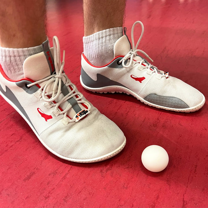 Spinwyn white - table tennis barefoot shoe | SPECIAL EDITION | Leguano x Sauer &amp; Tröger