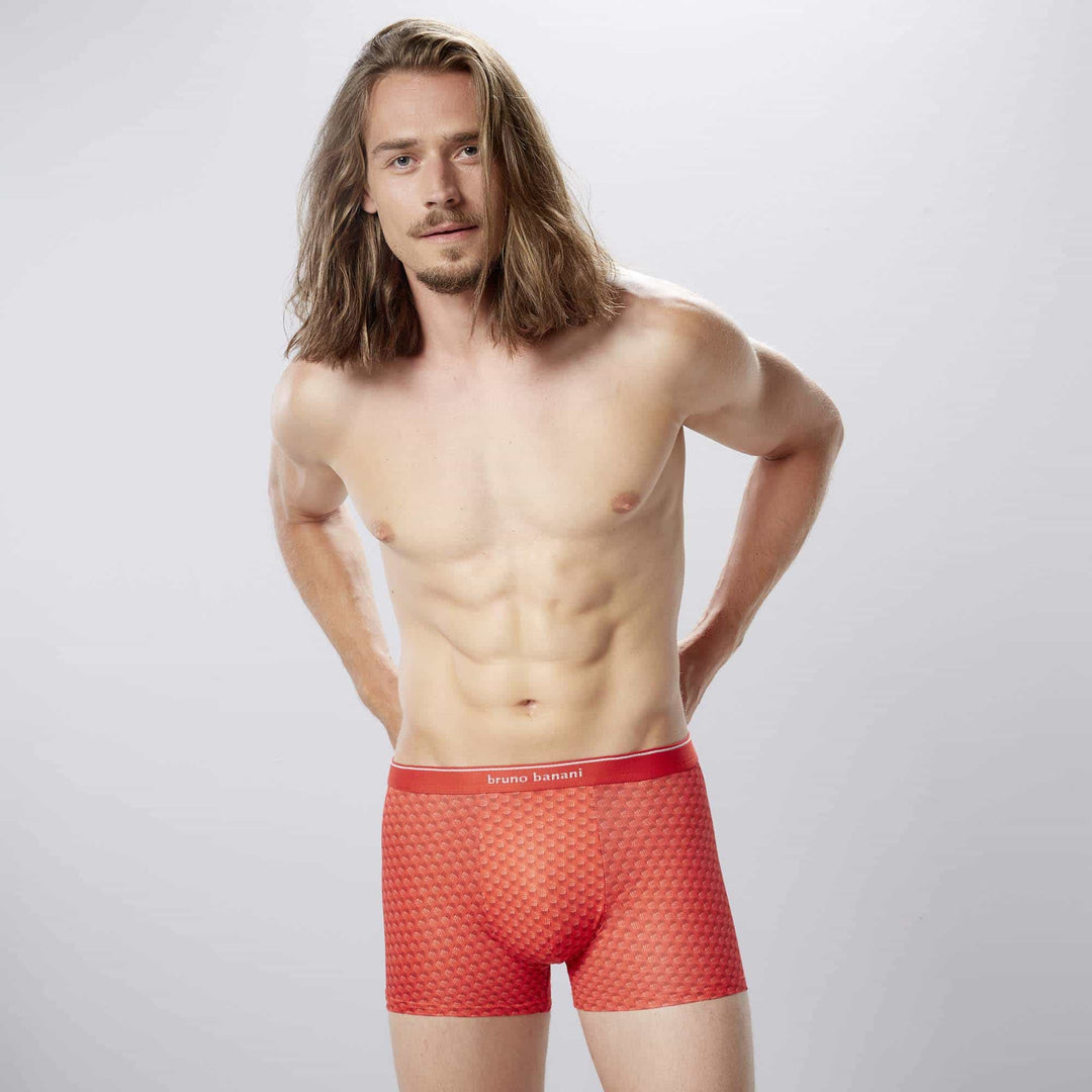 Pimpled underpants red/red