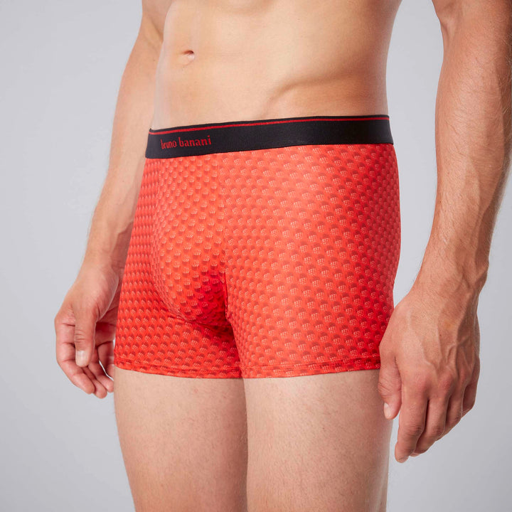 Noppen Unterhose Rot/Schwarz
