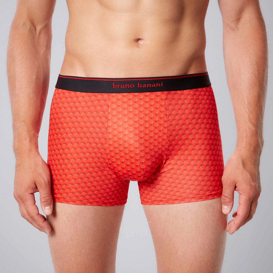 Noppen Unterhose Rot/Schwarz